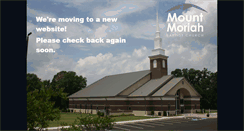 Desktop Screenshot of mountmoriahbaptist.com